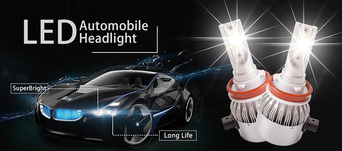 Special adhesive and heat conducting material for automobile headlamp lighting